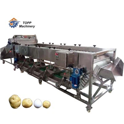 Stroj na srovnávání brambor